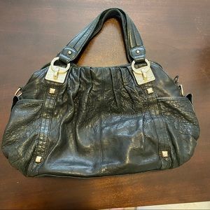Junior Drake black leather purse.